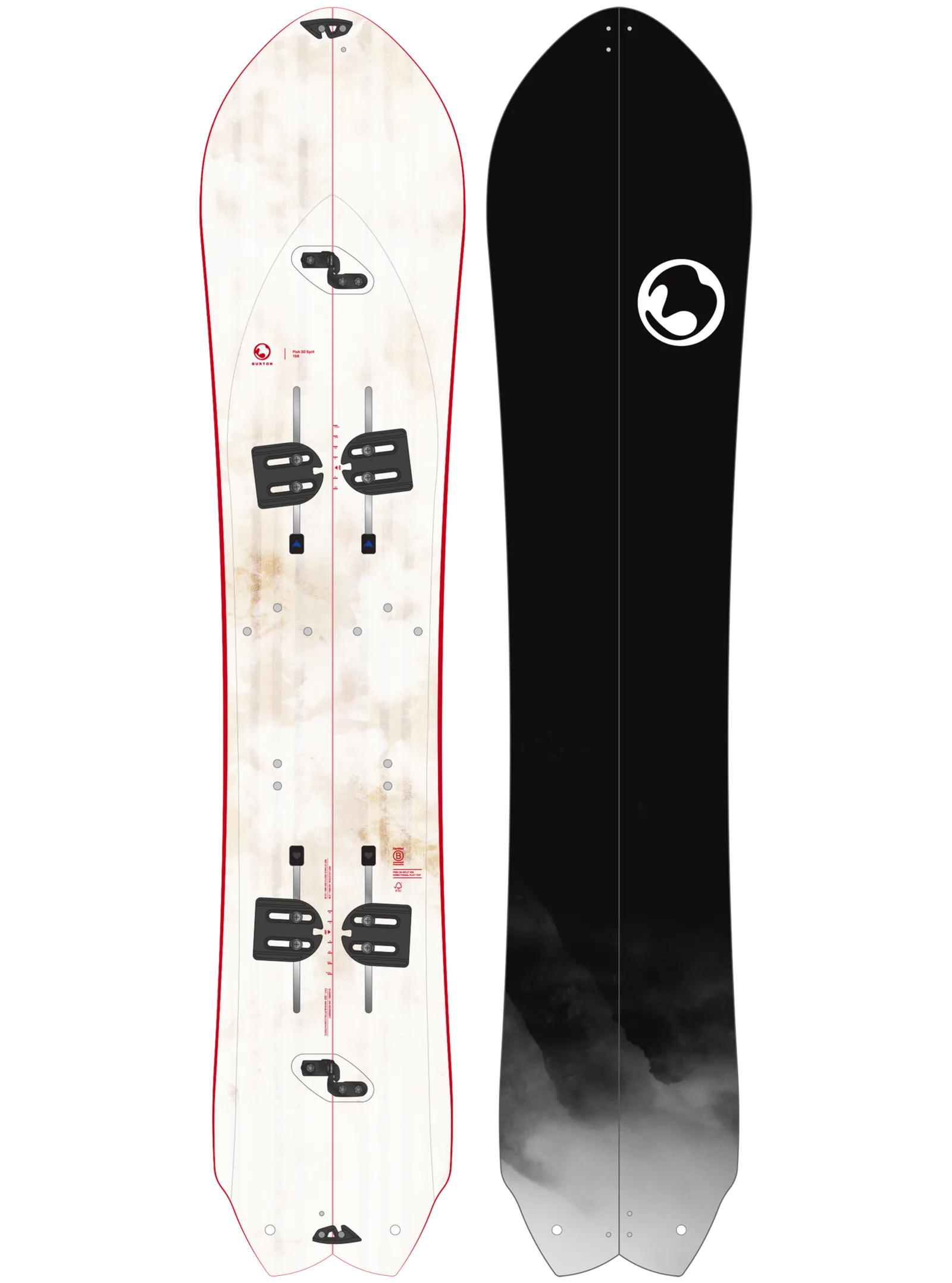 BURTON Burton 3D Fish Directional Flat Top Splitboard 26/27